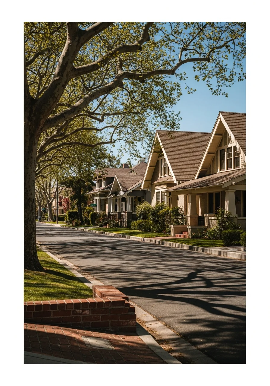 Historic Redlands home with classic architectural details and well-maintained exterior.